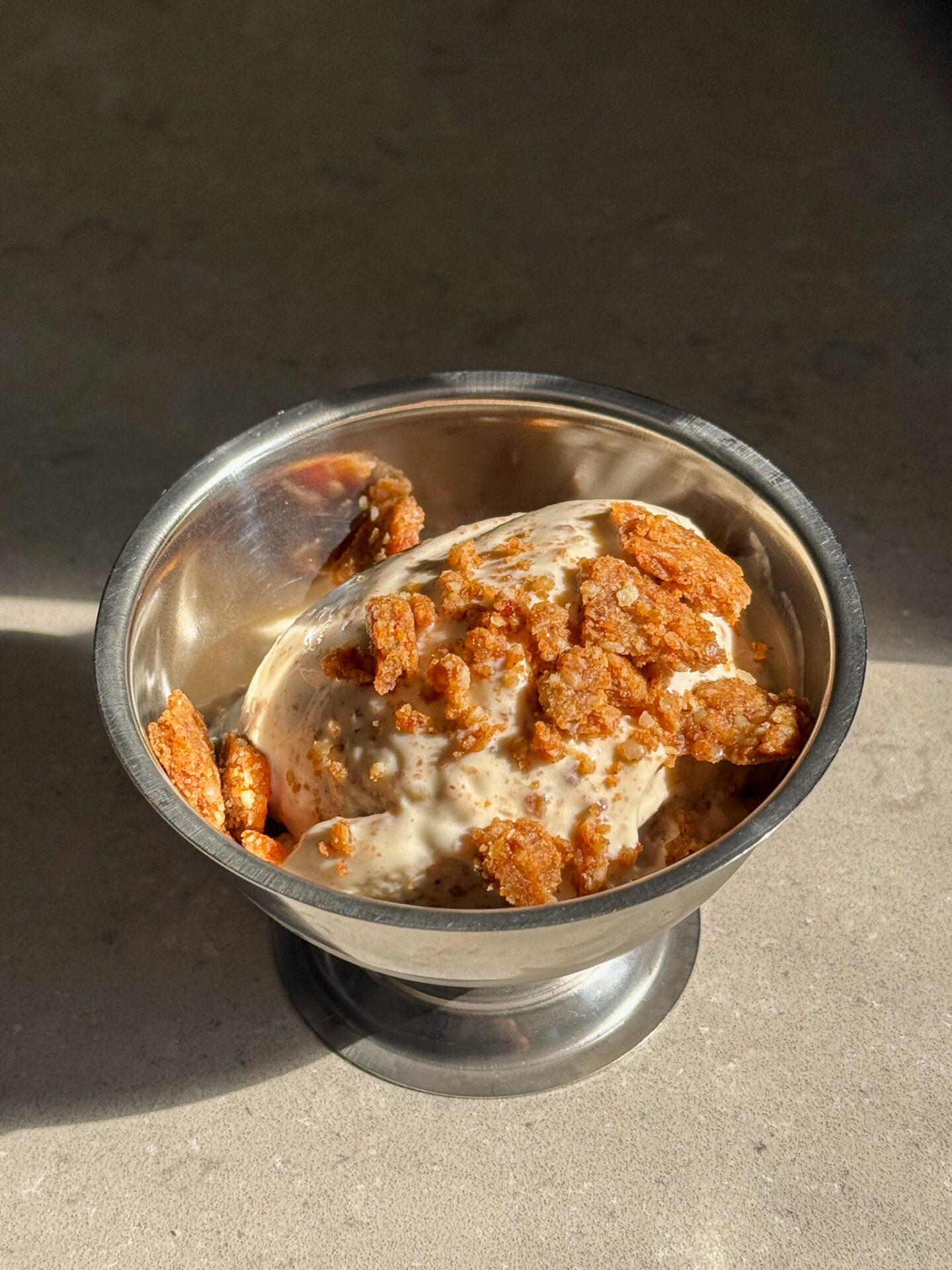 Banana Cheesecake Creami with Biscoff Cookie Crumble - Brooke Kelly Nutrition