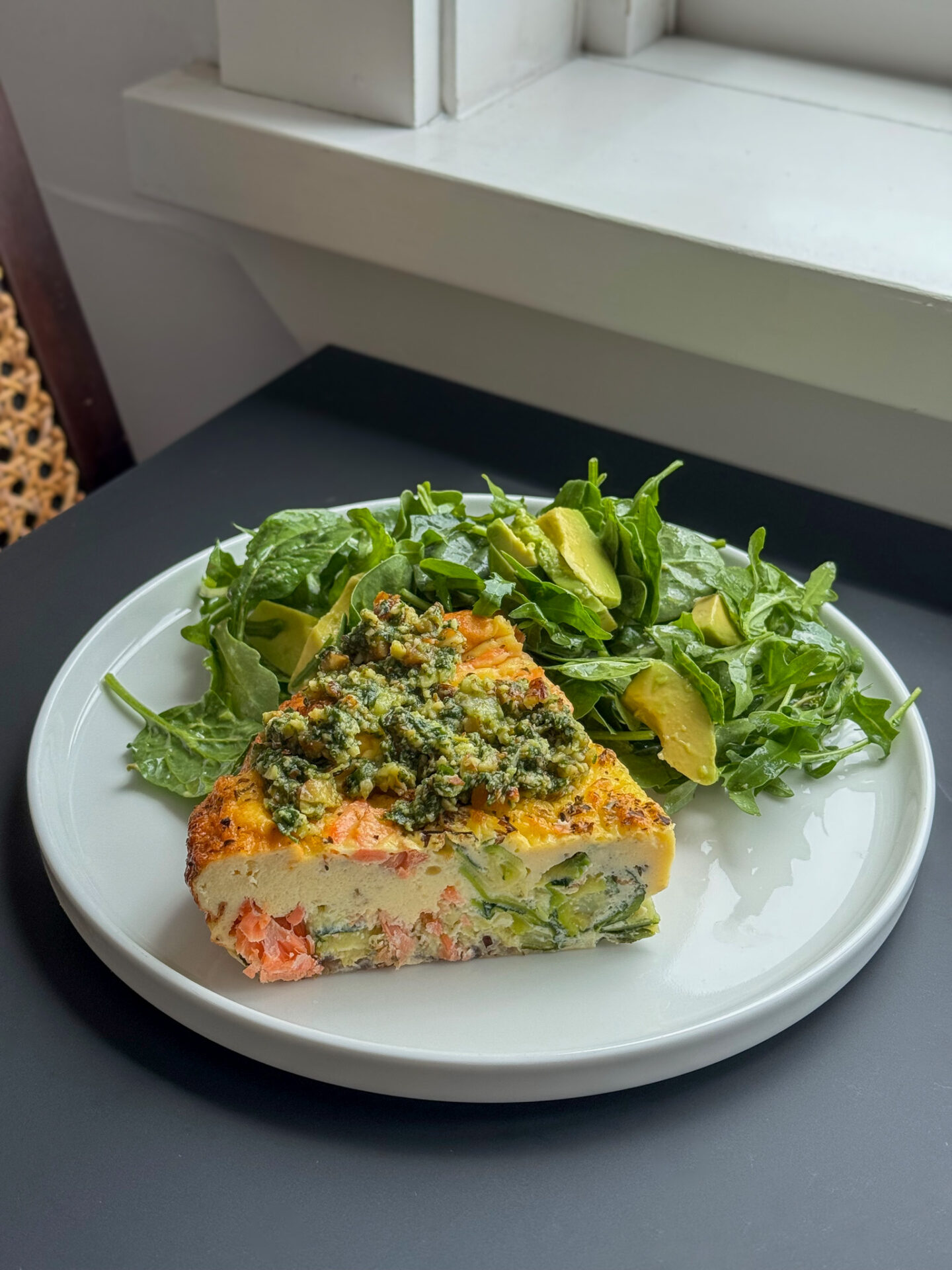 Smoked Trout, Courgette & Ricotta Frittata - Brooke Kelly Nutrition