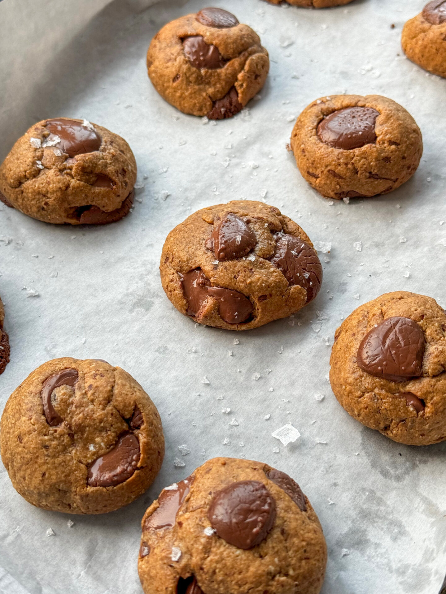 Salted Peanut Butter Easter Egg Cookies - Brooke Kelly Nutrition